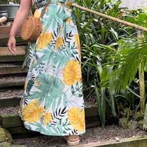Women’s tropical print dress